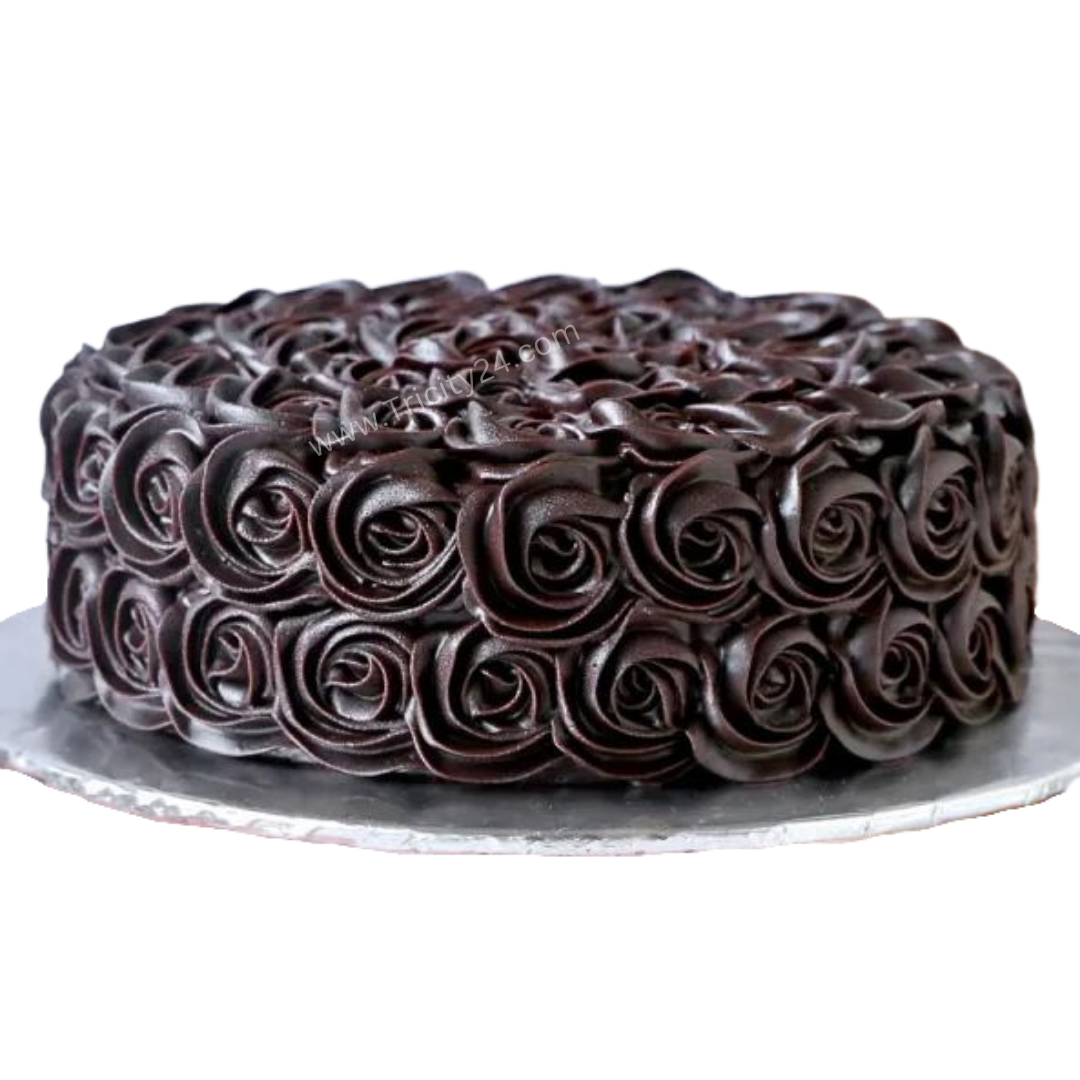 (M55) Indulgent Chocolate Rosette Cake (Half Kg).