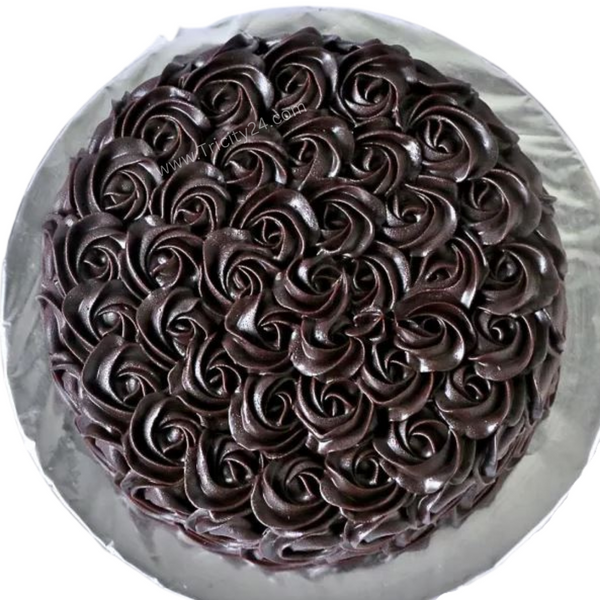 (M55) Indulgent Chocolate Rosette Cake (Half Kg).