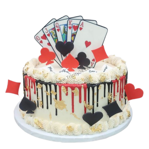 (M57) Cards and Suits Cakes (1 Kg).