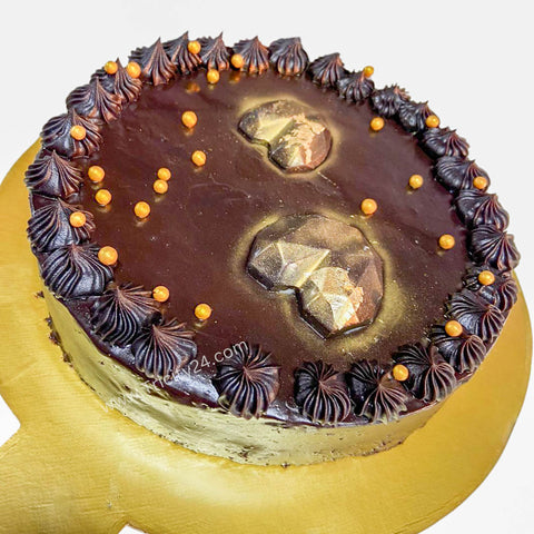 (M580) Multi Heart Chocolate Cake (Half Kg).