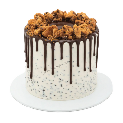 (M65) Baked Cookies Cream Cake (1 Kg).