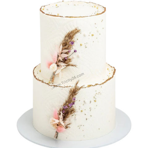 (M66) 2 Tier Perfect Posy cake (2 Kg).