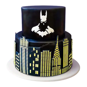 (M72) Dark Batman Theme Cake (2 Kg).