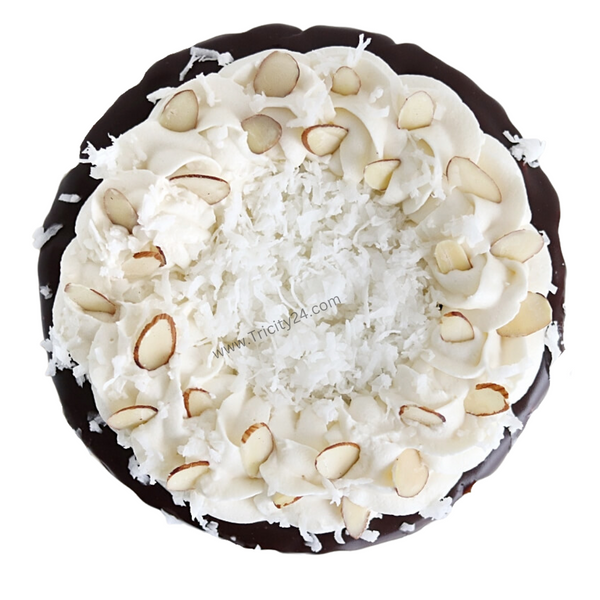 (M85) Almond Vanilla Chocolate Joy Cake (Half Kg).
