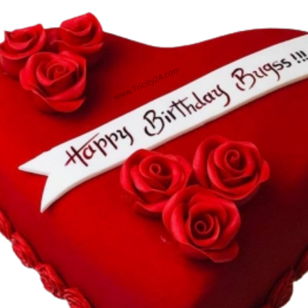 (M174) Valentine Red Velvet Cake (1 Kg).