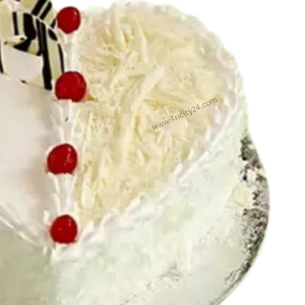 (M177) White Forest Anniversary Cake (Half Kg).