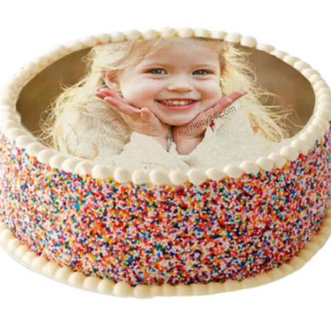 (M195) Photo Printed Cake (Half Kg).