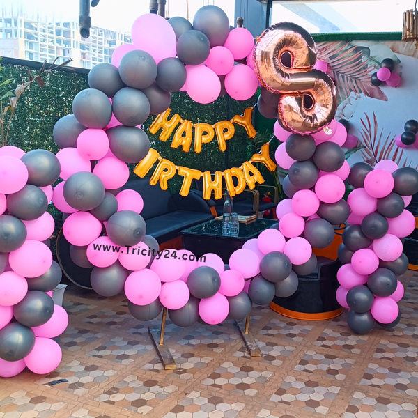 8th Birthday Balloon Decoration (P465).