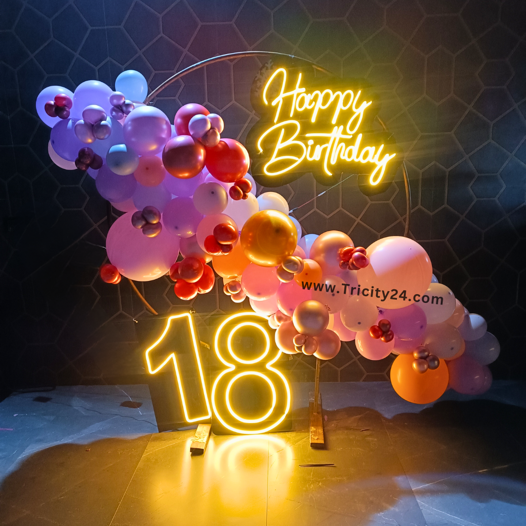 18th Birthday Balloon Decoration (P487).