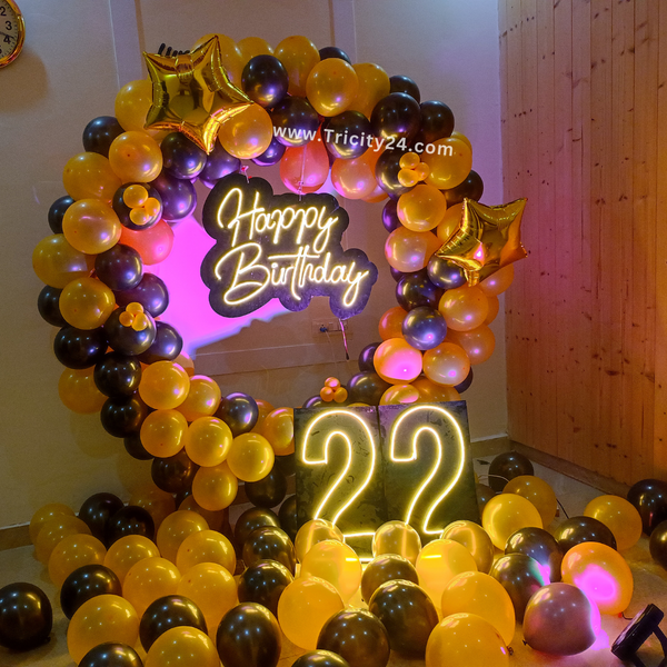 Ring Birthday Balloon Decoration (P501).