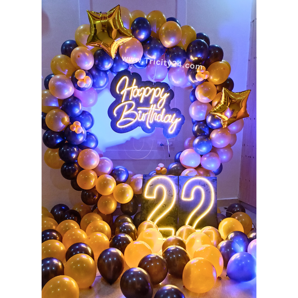 Ring Birthday Balloon Decoration (P501).