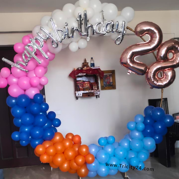 28th Birthday Balloon Decoration (P538).