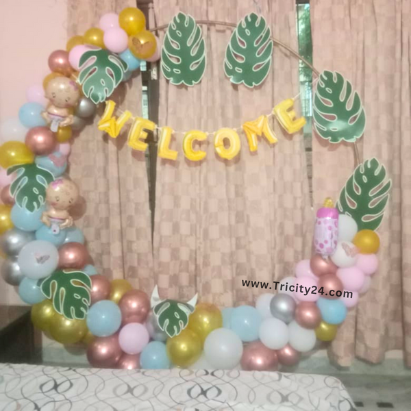 Welcome Baby Girl Party Decoration (P548).