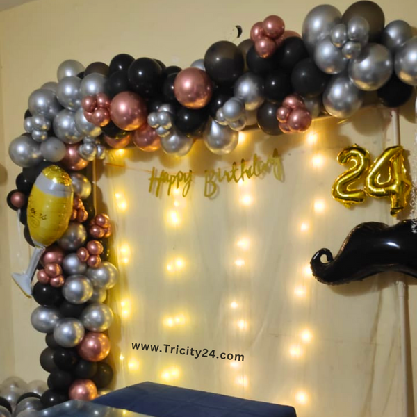 Birthday Chrome Balloon Decoration (P570).