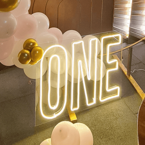 One Party Decoration Neon Sign Light (Rental)