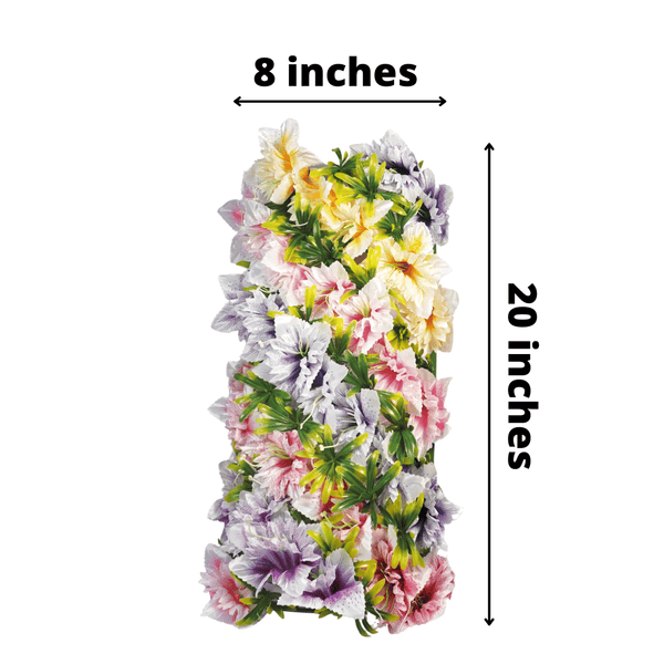 Multicolor Artificial Vertical Flower Frame (Rental) R17
