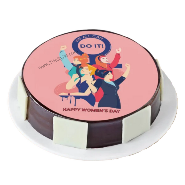 (M110) Women's Day Special Chocolate Cake (Half Kg).