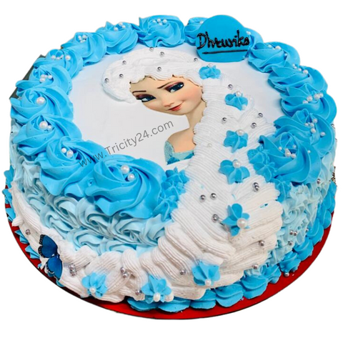(M17) Princess Elsa Themed Cake (1 Kg).