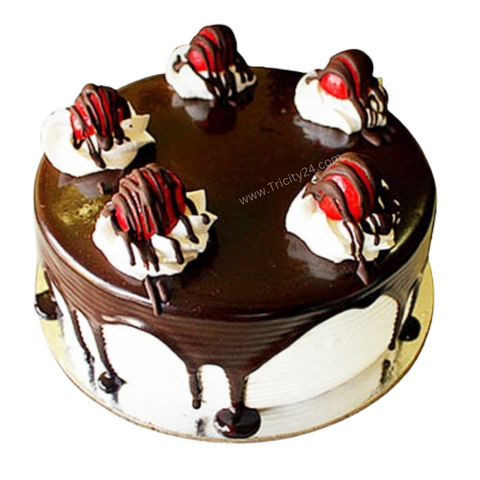 (M205) Strawberry Chocolate Drop Cake (Half Kg).