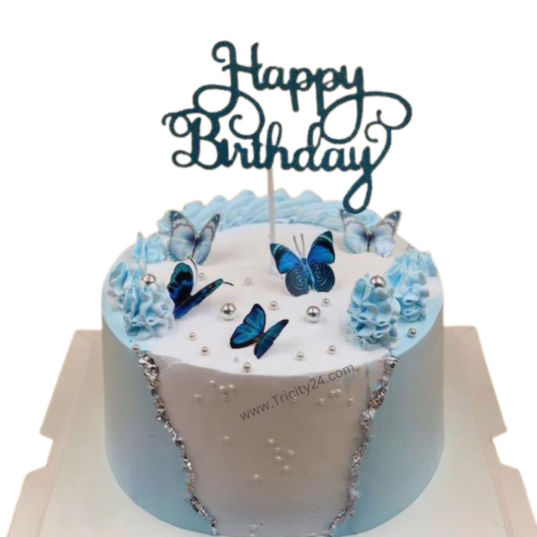 (M236) Blueberry Soft Ring Cake (Half Kg).