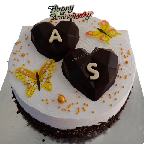 (M242) Black Forest Anniversary Cake (1 Kg).