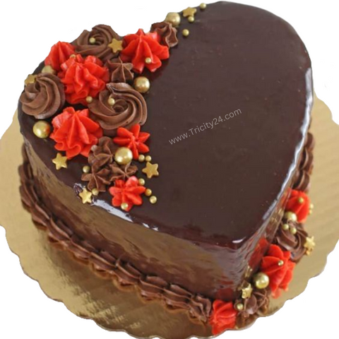 (M243) Sweetheart Chocolate Cake (Half Kg).