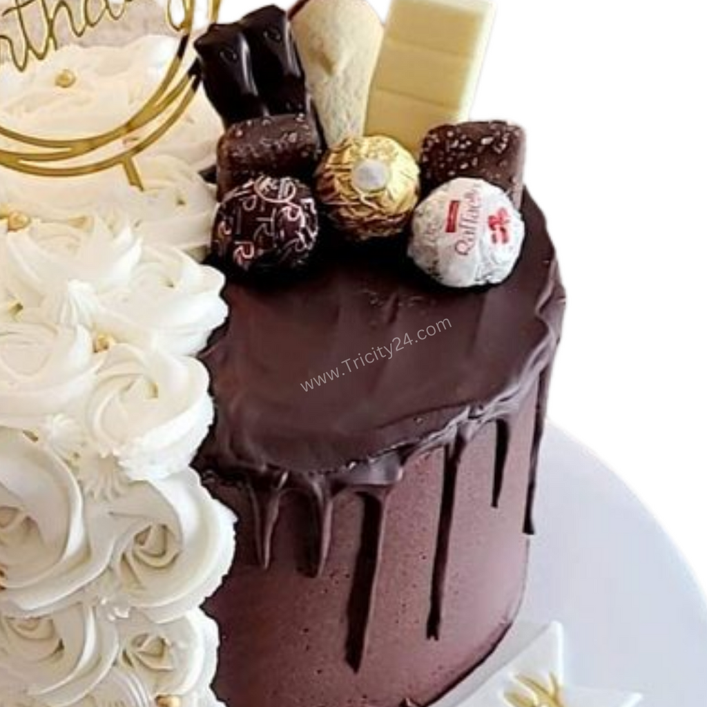 1 Kg Chocolate Cake | Choco chips cake, Easy cake decorating, Chocolate cake  designs