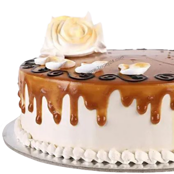 (M24) Rose Caramel Cake (Half Kg).