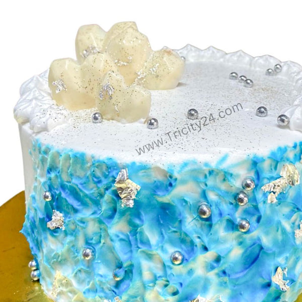 (M575) Blueberry & Vanilla Cake (Half Kg).