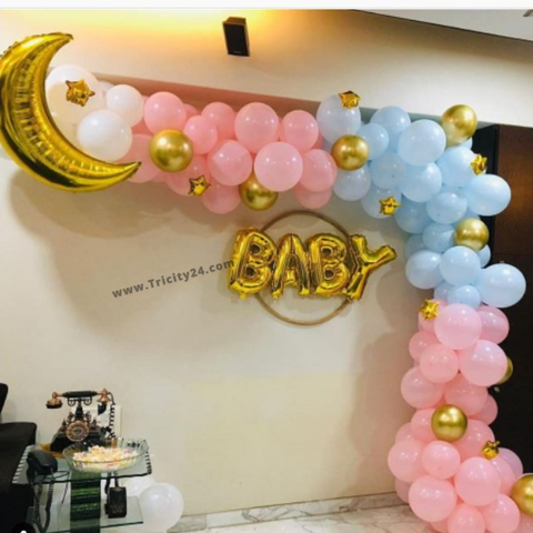 Baby Shower Golden Theme Decoration (P131).