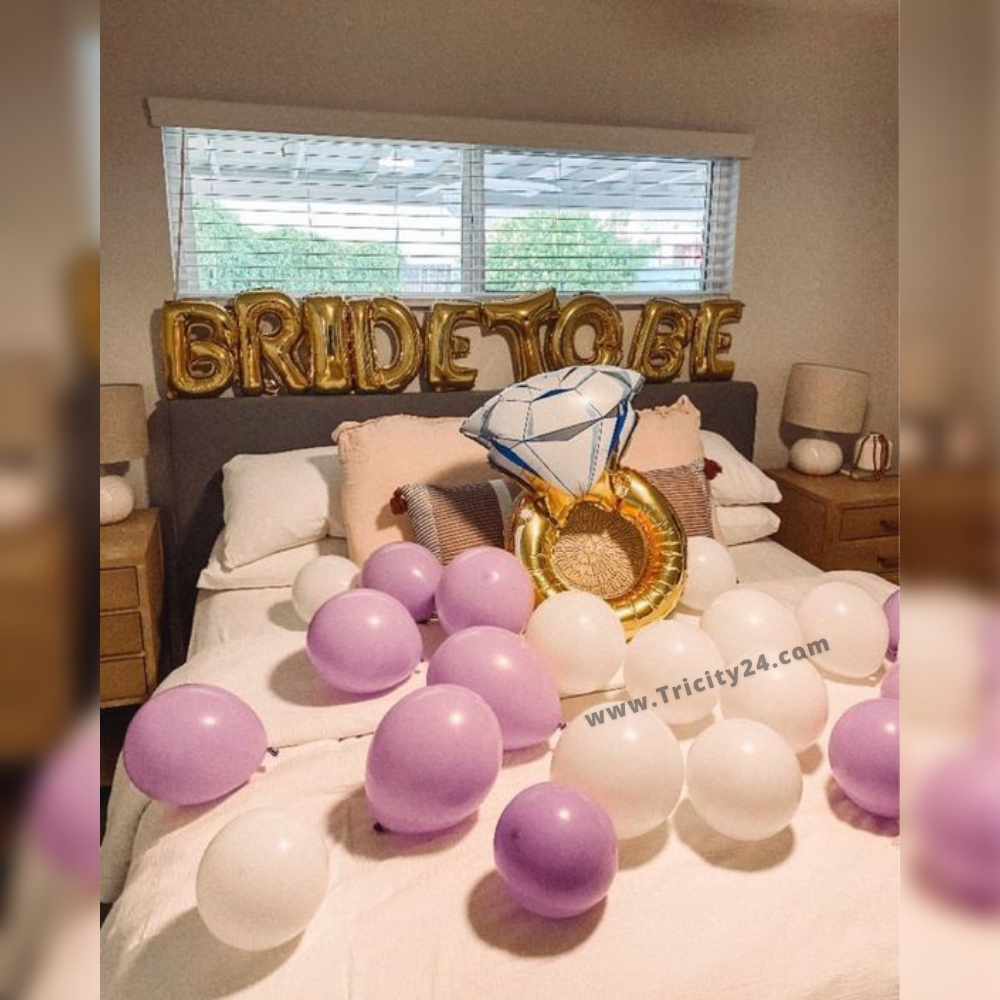 Bride To Be Golden & Purple Decoration (P200).