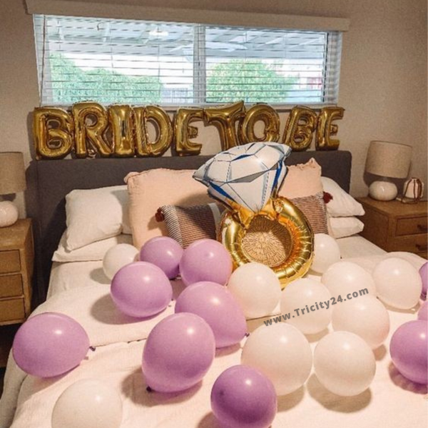 Bride To Be Golden & Purple Decoration (P200).