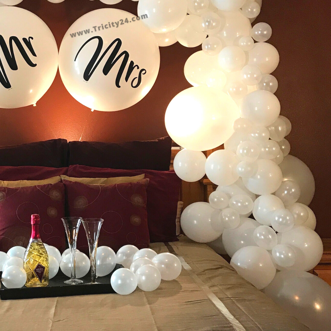 MR & MRS Party Balloons,Engagement Party Decorations,Wedding, Engagement,Anniversary Party Gold Themed Decor