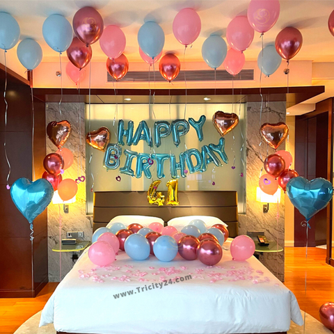 Happy Birthday Blue Theme Party Decoration (P240).