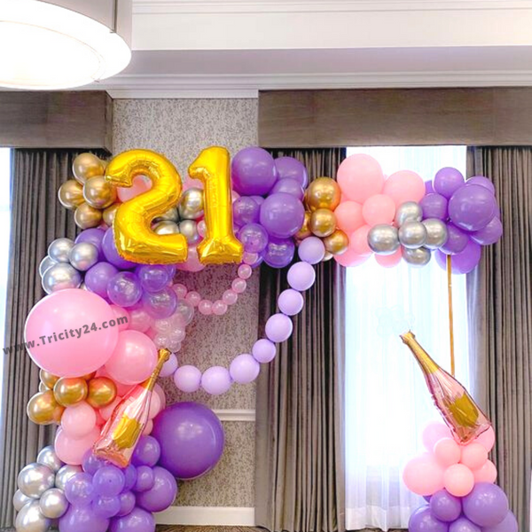 21st Anniversary Balloons Decoration (P244).