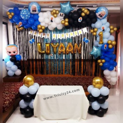 Blue Cartoon Theme Decoration (P248).