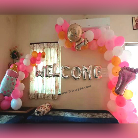 Welcome Baby Shower Balloon Decoration (P255).