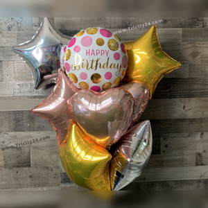 Helium Birthday Balloon Bouquet Decoration (P261).