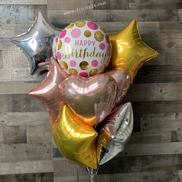 Helium Birthday Balloon Bouquet Decoration (P261).