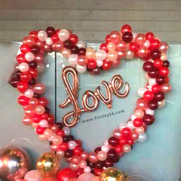 Love Balloon Heart Ring Decoration (P270).