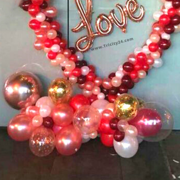 Love Balloon Heart Ring Decoration (P270).