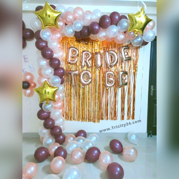 Bride To Be Rose Gold Theme Decoration (P278).