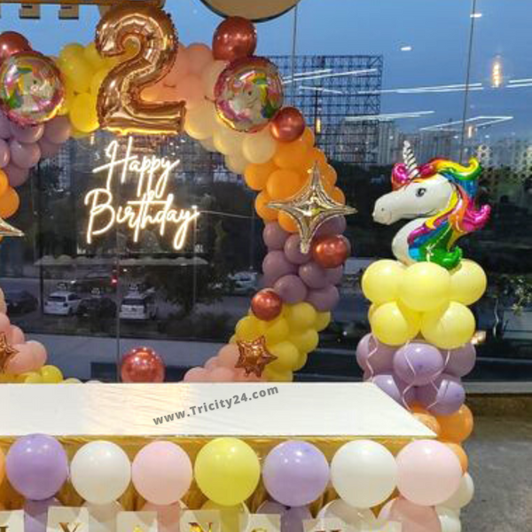 Unicorn Birthday Party Theme Decoration (P355).