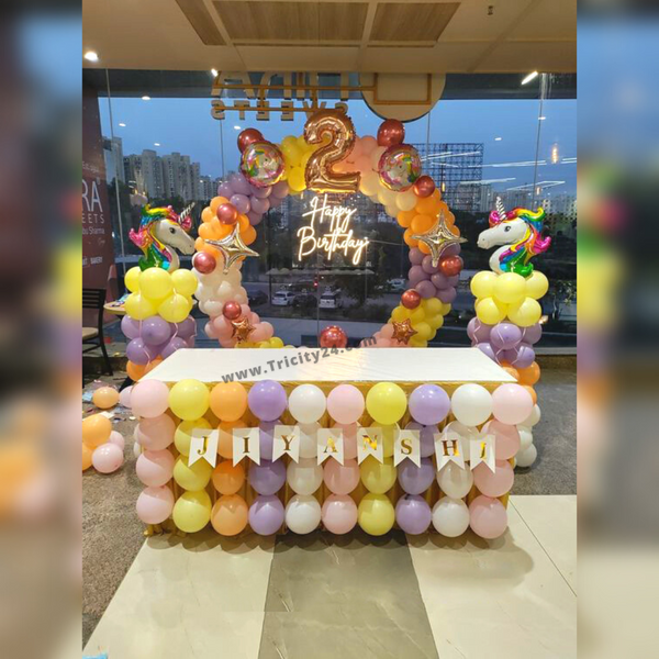 Unicorn Birthday Party Theme Decoration (P355).