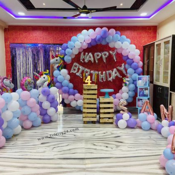 Unicorn Birthday Party Theme Decoration (P356).