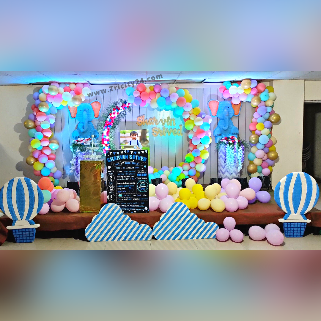 Birthday Party Stage Decoration (P362).