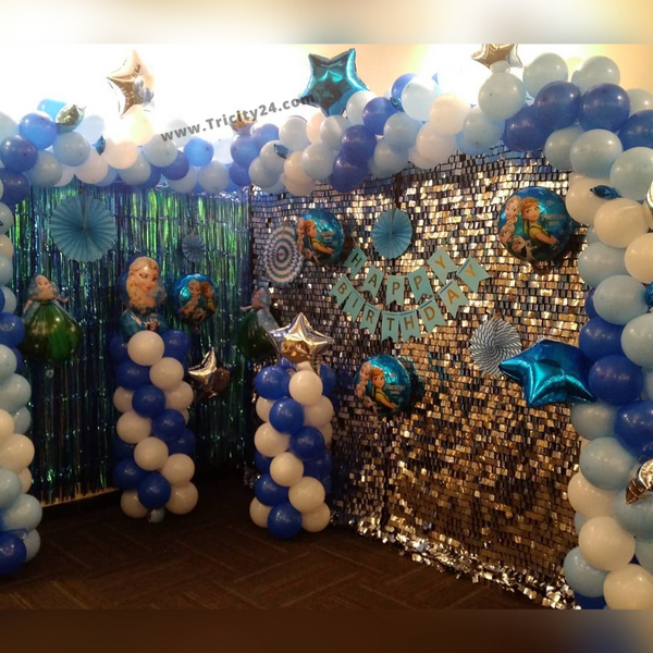 Cartoon Blue Balloon Theme Birthday Party Decoration (P378).