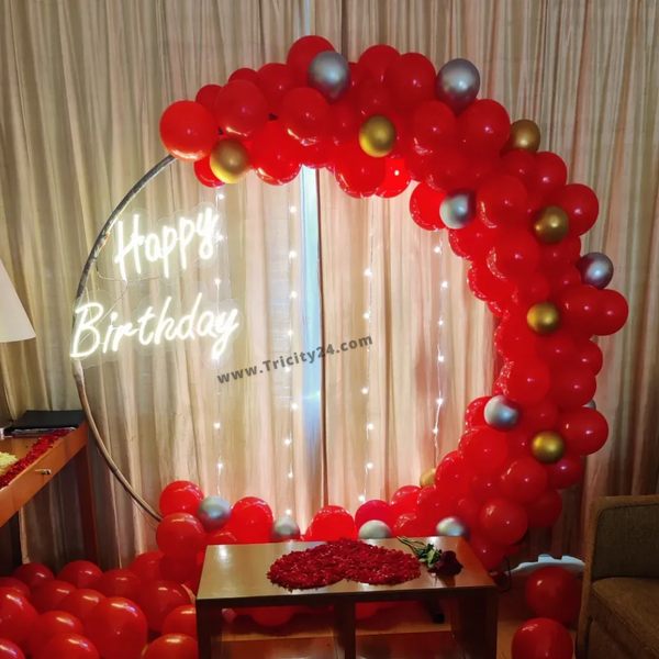 Balloon Ring Happy Birthday Party Decoration (P401).