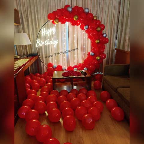 Balloon Ring Happy Birthday Party Decoration (P401).
