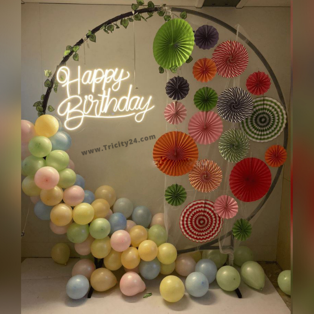 Pastel Theme Ring Balloon Party Decoration (P403).